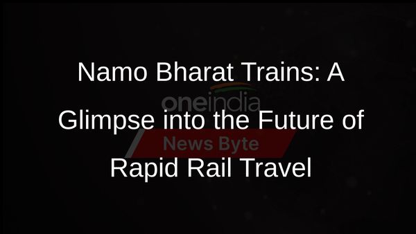 Namo Bharat Trains Begin Trial Run on Delhi-Meerut RRTS Corridor