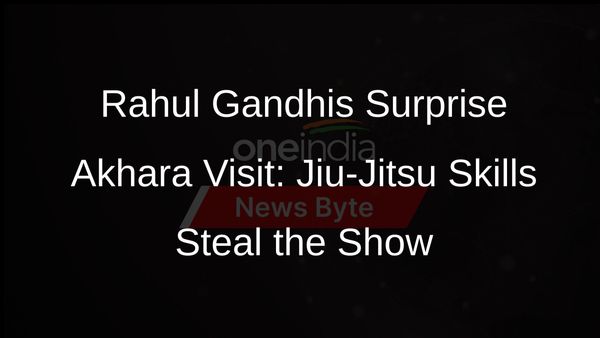Rahul Gandhi Shows Off Jiu-Jitsu Skills in Surprise Akhara Visit