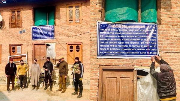 Anantnag Police Attaches The Property Of Terrorist Associate In Kokernag