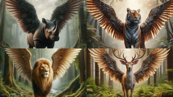Animals With Beautiful Wings In The Wild