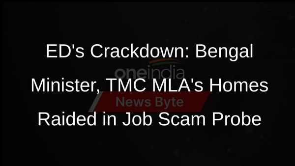 ED Raids Bengal Minister, TMC MLAs Homes in Job Scam Probe