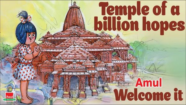 Amul Celebrates Ayodhya Ram Mandir Inauguration With A Quirky Topical - See Post