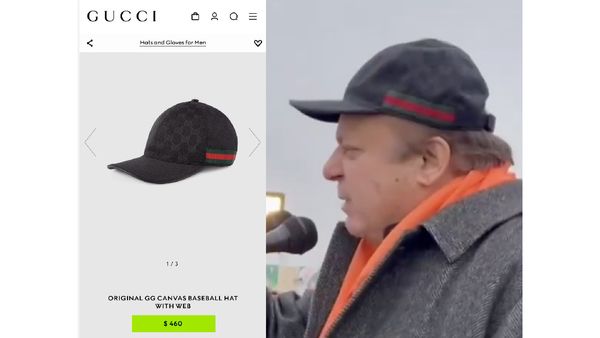 Nawaz Sharif's Gucci Fashion Statement Raises Eyebrows: A Cap For Controversy At Political Rally