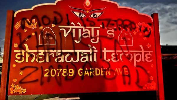 California Hindu Temple Vandalised With Pro-Khalistan Graffiti