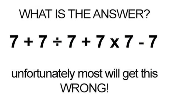 Brain Teaser: Solve This Maths Puzzle Using BODMAS