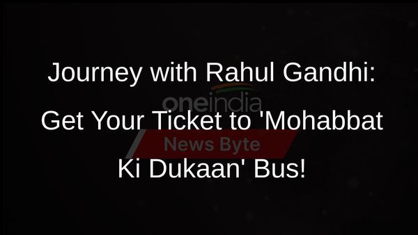 Rahul Gandhis Mohabbat Ki Dukaan Bus: Special Ticket Unveiled for Bharat Jodo Yatra