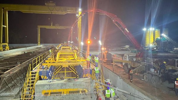 Bengaluru Suburban Rail Project Casts First-Ever 31-Meter U-Girder