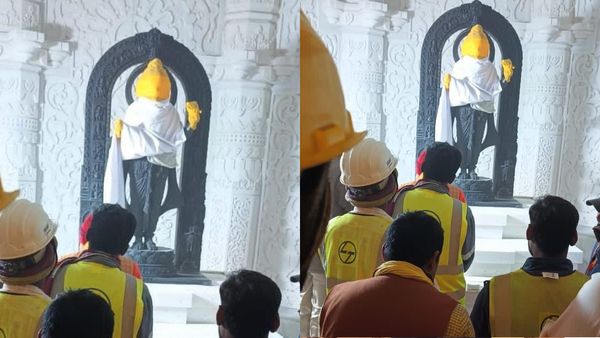 First Pics Of Ram Lalla Inside Sanctum Sanctorum In Ayodhya Temple Out