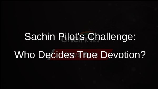 Sachin Pilots Bold Statement: Political Parties Cant Certify Devotees