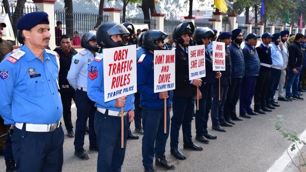 J&K Police Flags Off Road Safety Awareness Rally