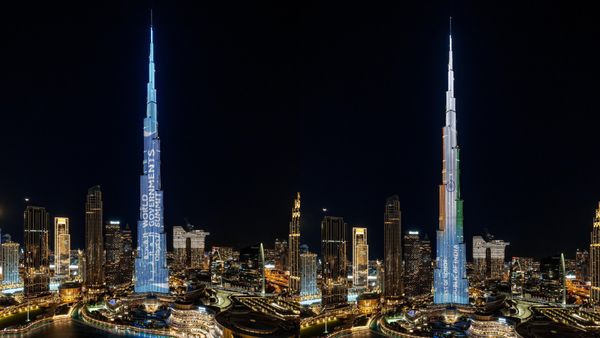 UAE: Burj Khalifa Illuminates With Indian Flag Before PM Modi's Dubai Summit Speech