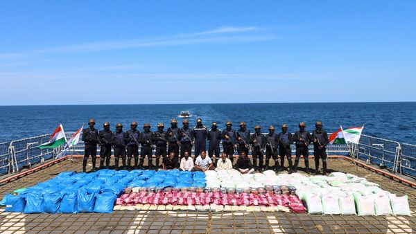 Gujarat Coast's Massive Drug Bust: 3,300 kg Of Hashish And Meth Seized In Record Haul