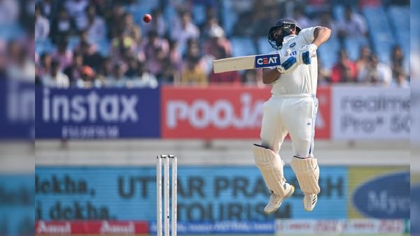 Mark Wood's Fiery Bouncer Hits Rohit Sharma Face-On, Video Goes Viral From India Vs England Rajkot Test