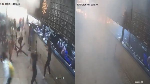 Another CCTV Footage Shows Exact Moment Of Blast In Bengaluru Rameshwaram Cafe