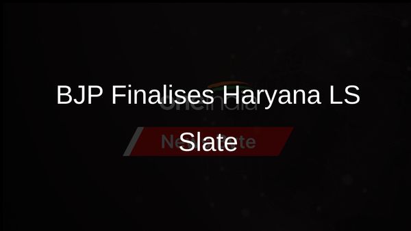 BJP Completes Candidate List for Haryana Lok Sabha Elections