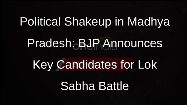 BJP Unveils Initial List of Candidates for Madhya Pradesh Lok Sabha Polls