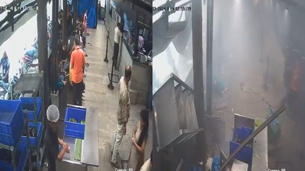 CCTV Footage Shows Exact Moment Of Bomb Blast At Rameshwaram Cafe In Bengaluru