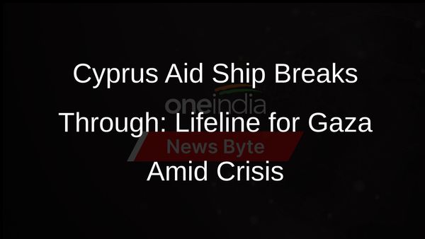 Aid Ship Sails from Cyprus to Gaza, Challenging Israeli Blockade