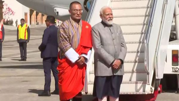 Prime Minister Narendra Modi Arrives On A Two-Day State Visit To Bhutan