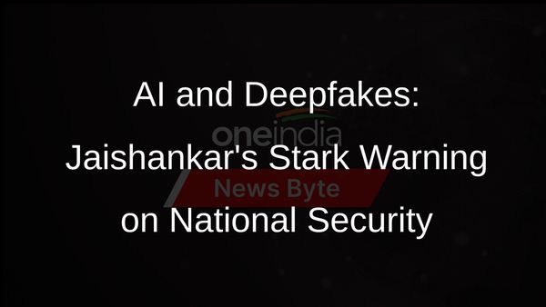 Jaishankar Raises Alarm on AI, Deepfake Threats to National Security