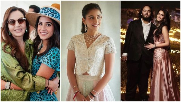 Radhika Merchant's Pre-Wedding Ensembles: A Fashion Journey From Custom Versace Dress To Dazzling Gold Lehenga