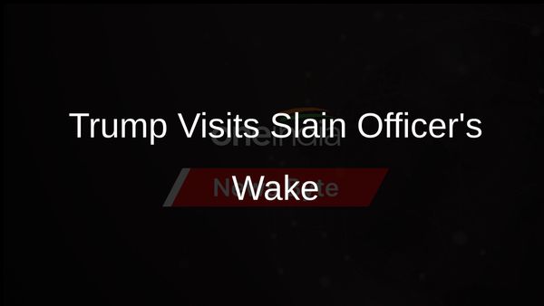 Donald Trump Visits Wake of NYC Officer, Emphasizes Law and Order