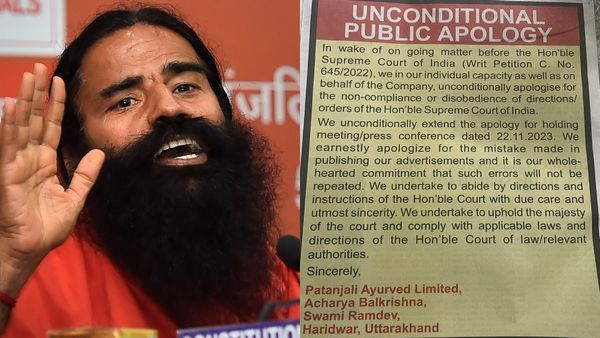 Patanjali Ads Case: Ramdev Issues Fresh Public Apology, Bigger Than Yesteday's Ad