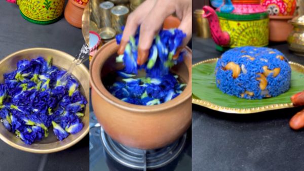 Food Vlogger's Blue Ghee Rice Recipe Goes Viral, Will You Try It?