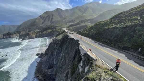 US Traffic Chaos: California Highway 1 Partial Collapse Strands Vehicles | See PICS