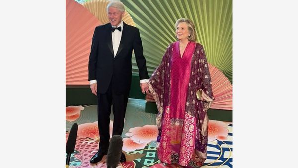 White House Japanese State Dinner: All About Hillary Clinton's Stunning Kimono-Inspired Caftan