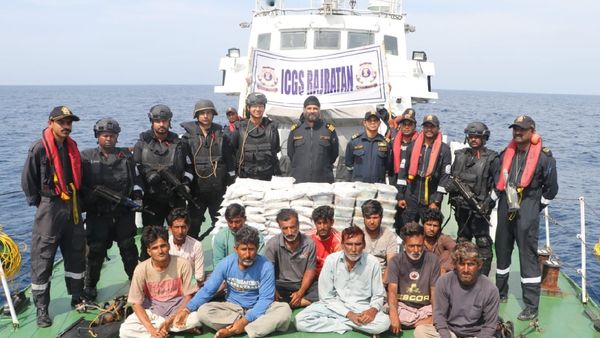 Indian Coast Guards Arrest 14 Pakistani Nationals, Seize Rs 602 Crore Worth Drugs From Gujarat Coast