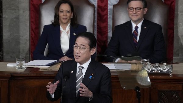 Japanese PM Fumio Kishida Addresses US Congress Amid Skepticism About US Role Abroad