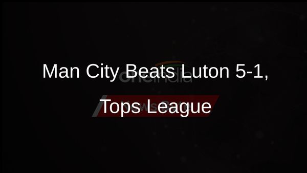 Haaland Scores in Manchester City's 5-1 Rout of Luton to Top Premier League