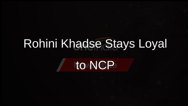 Rohini Khadse Affirms Loyalty to NCP Amidst Father's BJP Return