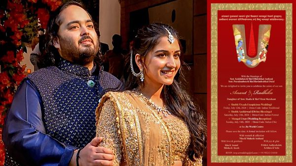 Anant Ambani And Radhika Merchant's Wedding Invitation First Look; Cruise Update