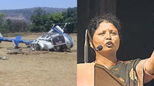 Maharashtra: Helicopter Scheduled To Pick Sena (UBT) Leader Tilts During Landing, Pilot Injured