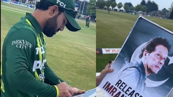 Pakistan Cricketer Mohammad Rizwan Signs 'Release Imran Khan' Poster, Creates Buzz On Internet
