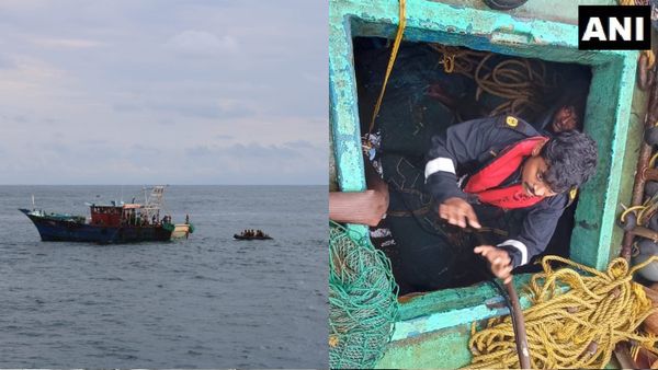 Indian Coast Guard Rescues 13 Crew Members From Sinking Fishing Boat