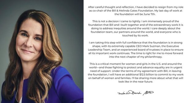 Melinda French Gates Resigns As Co-Chair Of Gates Foundation