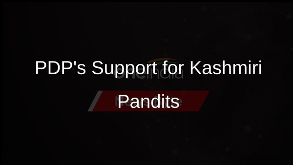PDP Will Aid Kashmiri Pandits in Their Return, Says Mehbooba Mufti