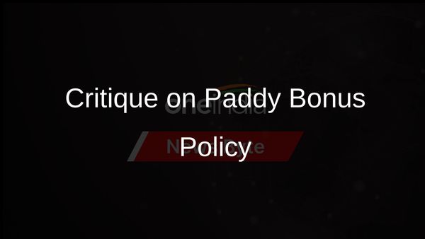 Telangana Opposition Criticises Limited Paddy Bonus Decision