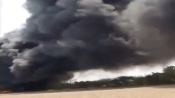 Gujarat: Fire Breaks Out In Godown Filled WIth Scrap, Bucharanji, Mehsana District