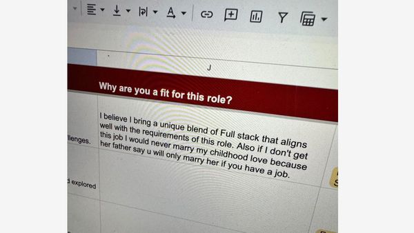 'If Rejected, Would Never Marry My Childhood Love': Man's Job Application Goes Viral