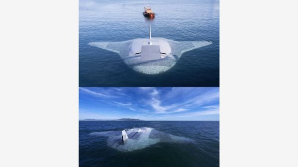 US Navy's Secret Manta-Ray Drone Seen On Google Maps - WATCH First Look