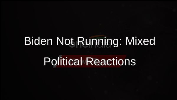 Biden's Decision Not to Run Again Draws Praise from Democrats, Criticism from Republicans