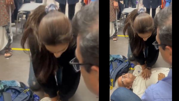 WATCH Viral Video: Heroic Female Doctor's Life-Saving CPR Receives Praise At Delhi Airport