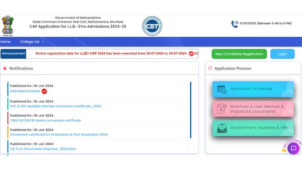 Final Extension Alert: MH CET 3-Year LLB Registration Now Open Until July 24