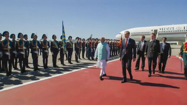 WATCH Video: PM Modi Arrives In Moscow For Key Talks With Russian President Putin