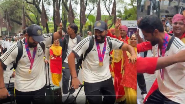 Rohit Sharma, Surya Kumar Yadav Dance On Road Outside Delhi Airport | Watch Viral Video