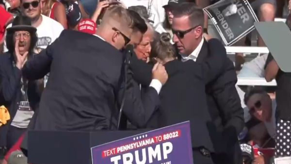 Trump Shooting: Watch The Moment Former US President Was Shot At During Campaign Rally